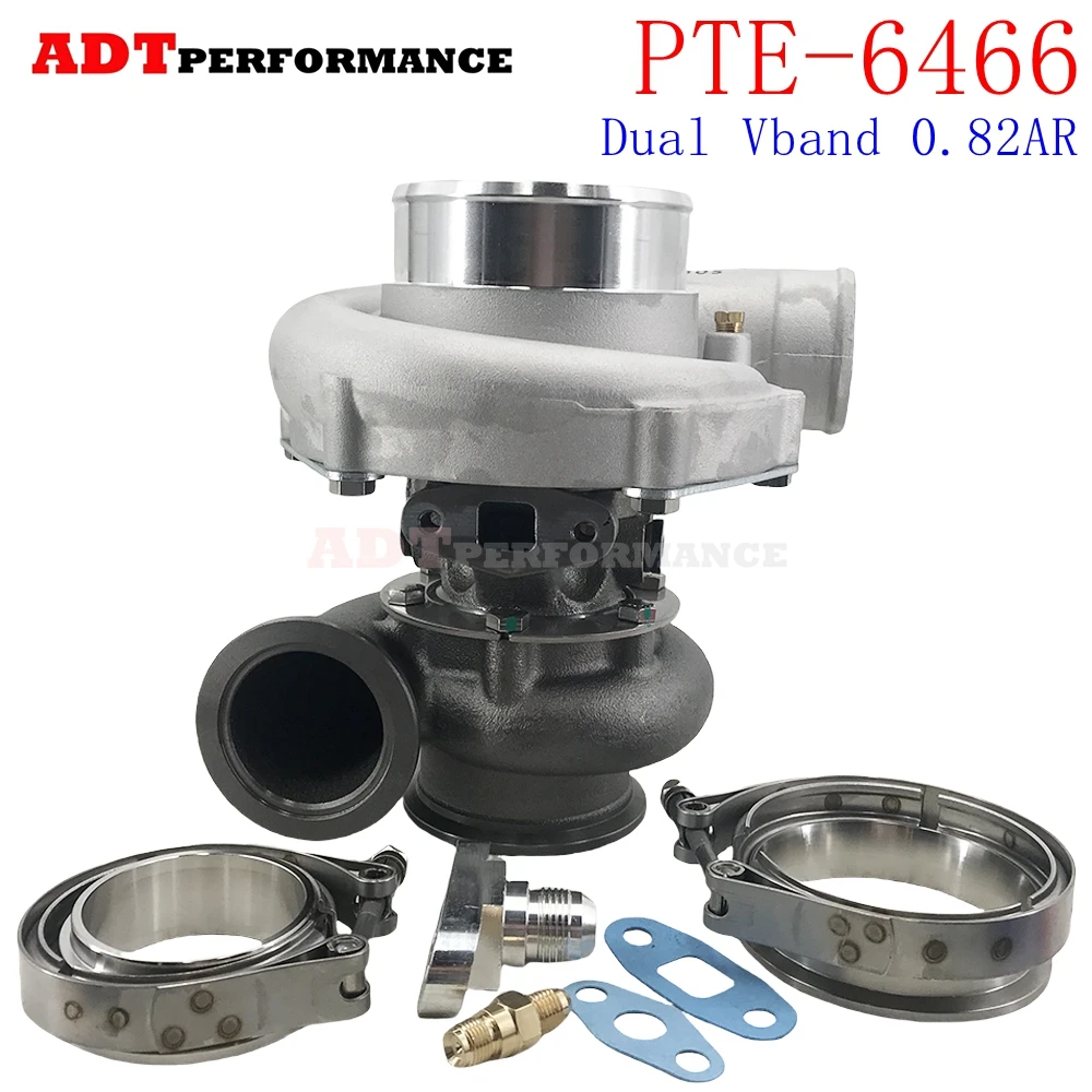 

6466 Gen2 Ceramic Dual Ball Bearing PTE6466 Turbocharger 11657624535 0.82AR High Quality Turbine For Precision Turbo