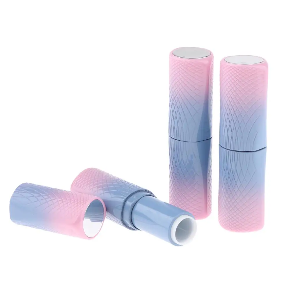 Recipiente recarregável para batom e bálsamo labial, garrafa cosmética DIY, ferramentas de maquiagem, vazio, 3pcs