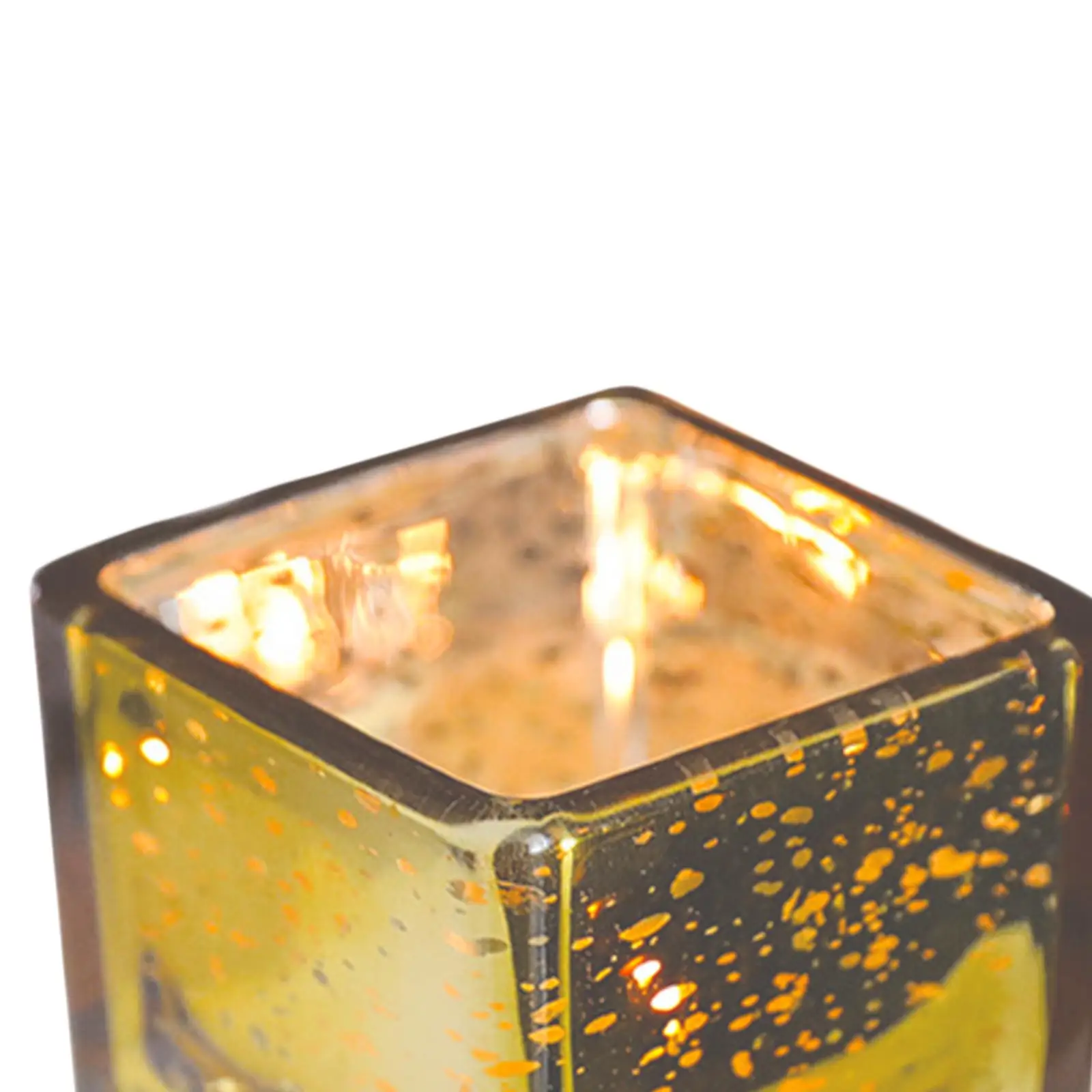 Glass Candle Holders Tea Light Candle Holders Elegant Square Decoration Tealight Holders Decorative Candle Stands for Wedding
