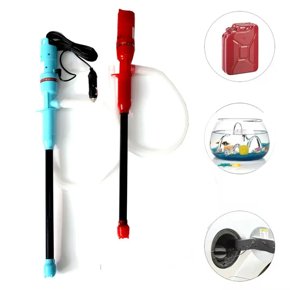 Durable Car Mounted Electric Syphon Pump Portable Convenient Oil Suction Pipe Multipurpose Water Pump