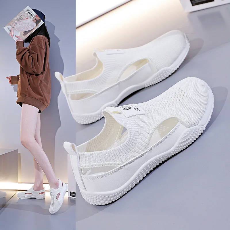 

Ladies Vulcanized Shoes Fashionable New Comfortable Korean Version Ins Student Hollow Out Versatile Casual Sports Shoes