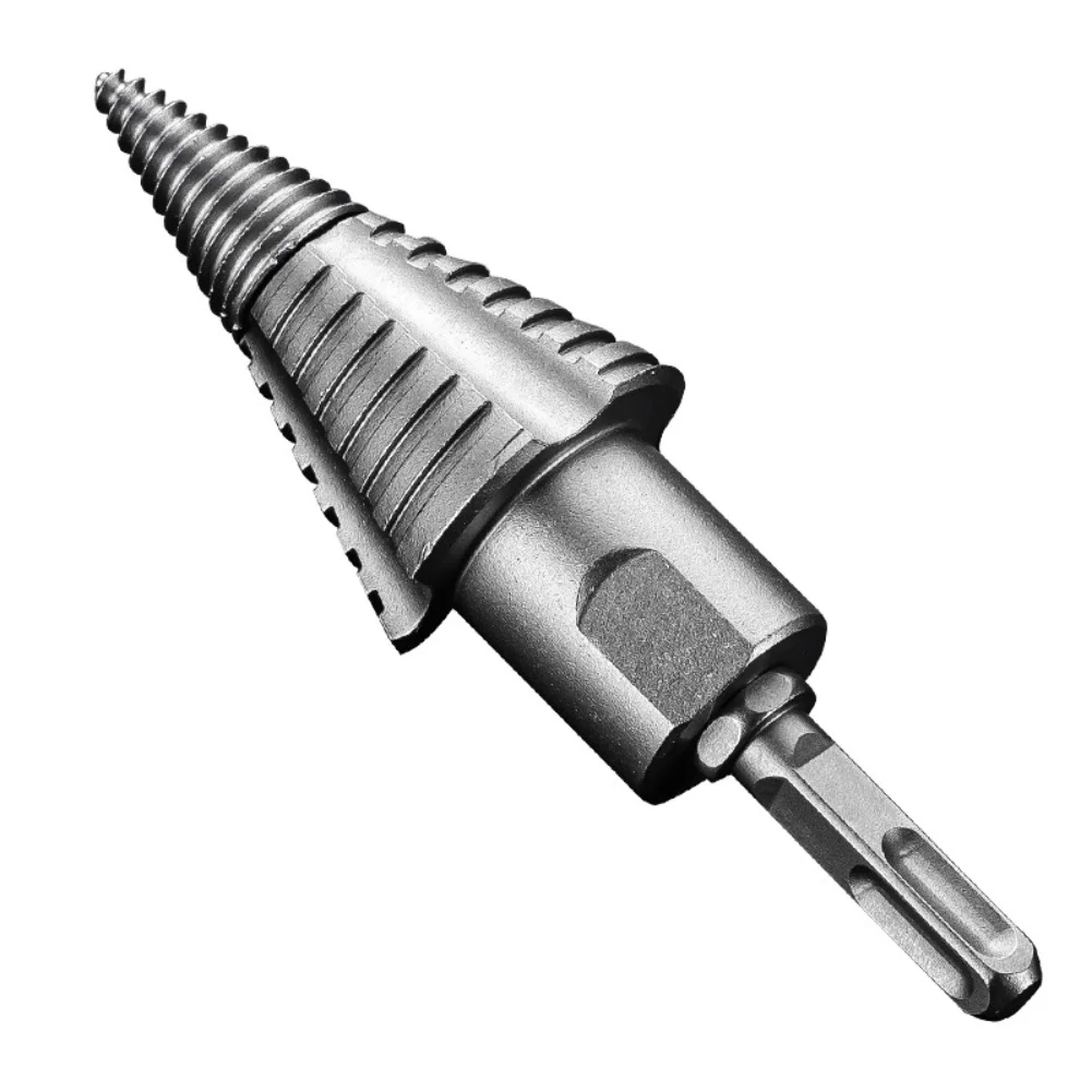 High Carbon Steel Firewood Drill Bit Compatible With SDS Enhanced Efficiency Tool Extractor Outdoor Wood Splitting