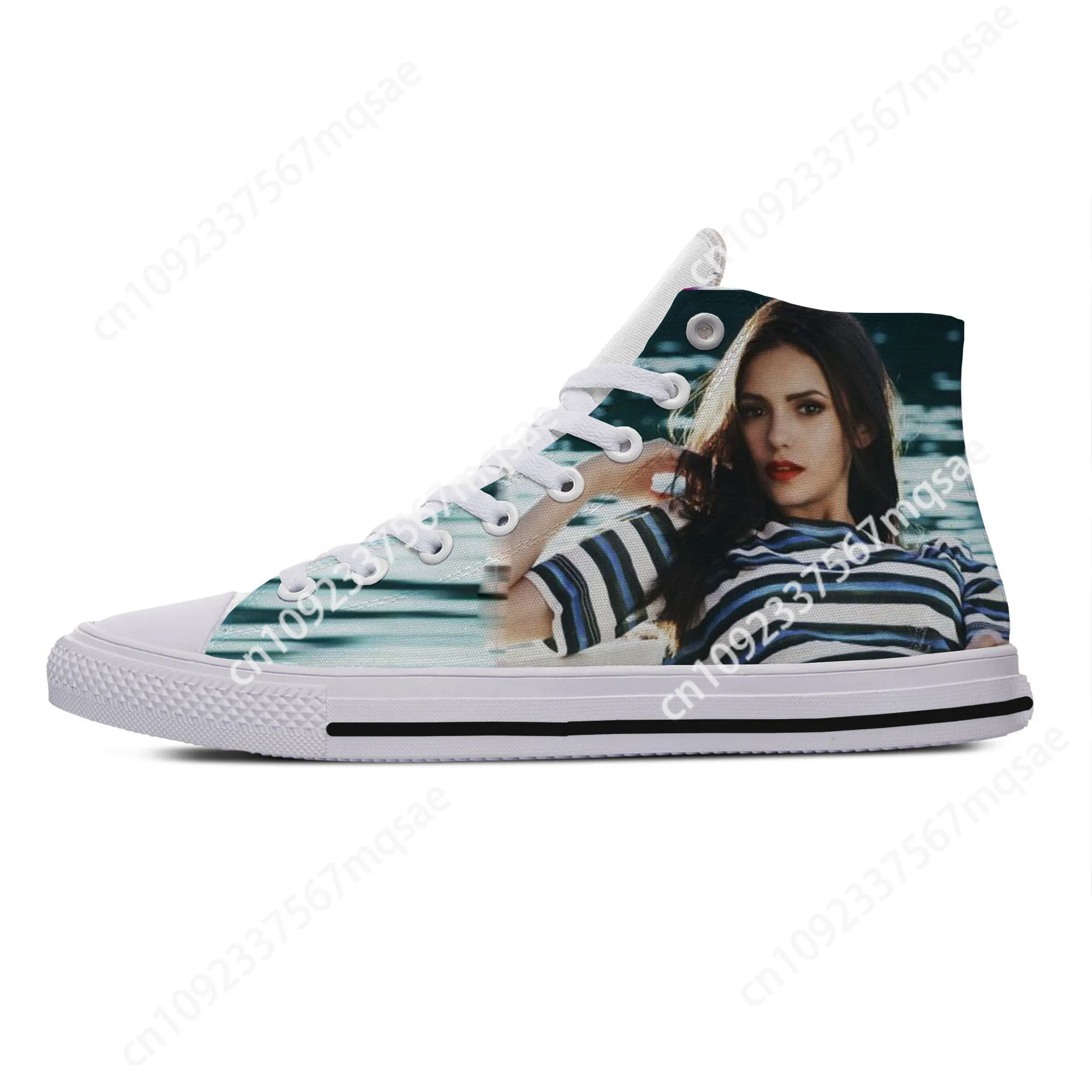 Hot Cool Summer High Quality Sneakers Handiness Casual Shoes Men Women The Vampire Diaries Nina Dobrev High Top Board Shoes