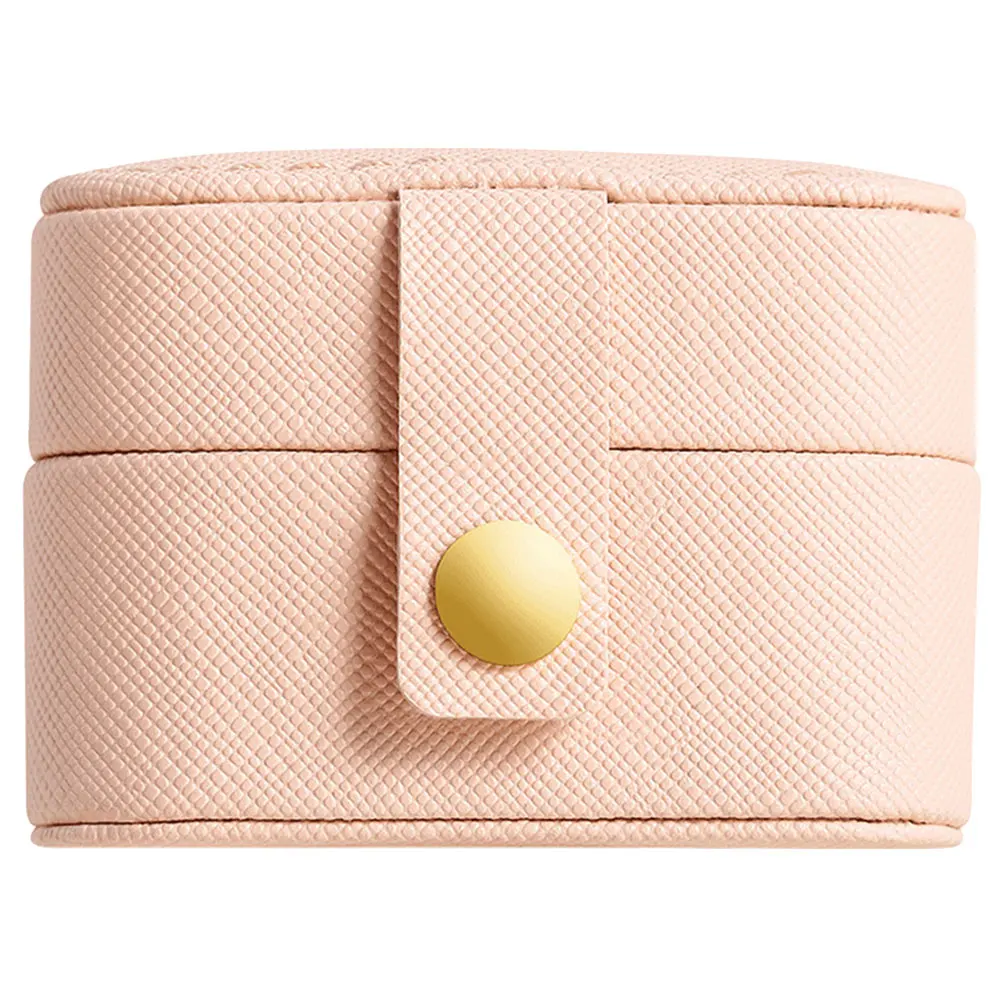 

Creative Mini Jewelry Box For Women Portable Travel Case With Ring Holder Earrings Storage Compact Sturdy Accessories