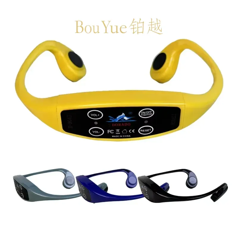 Bone Conduction Swimming Headphones IPX8 Waterproof 7 Channel Digital Display 500mAh Battery Compatible with H900 H800 H700