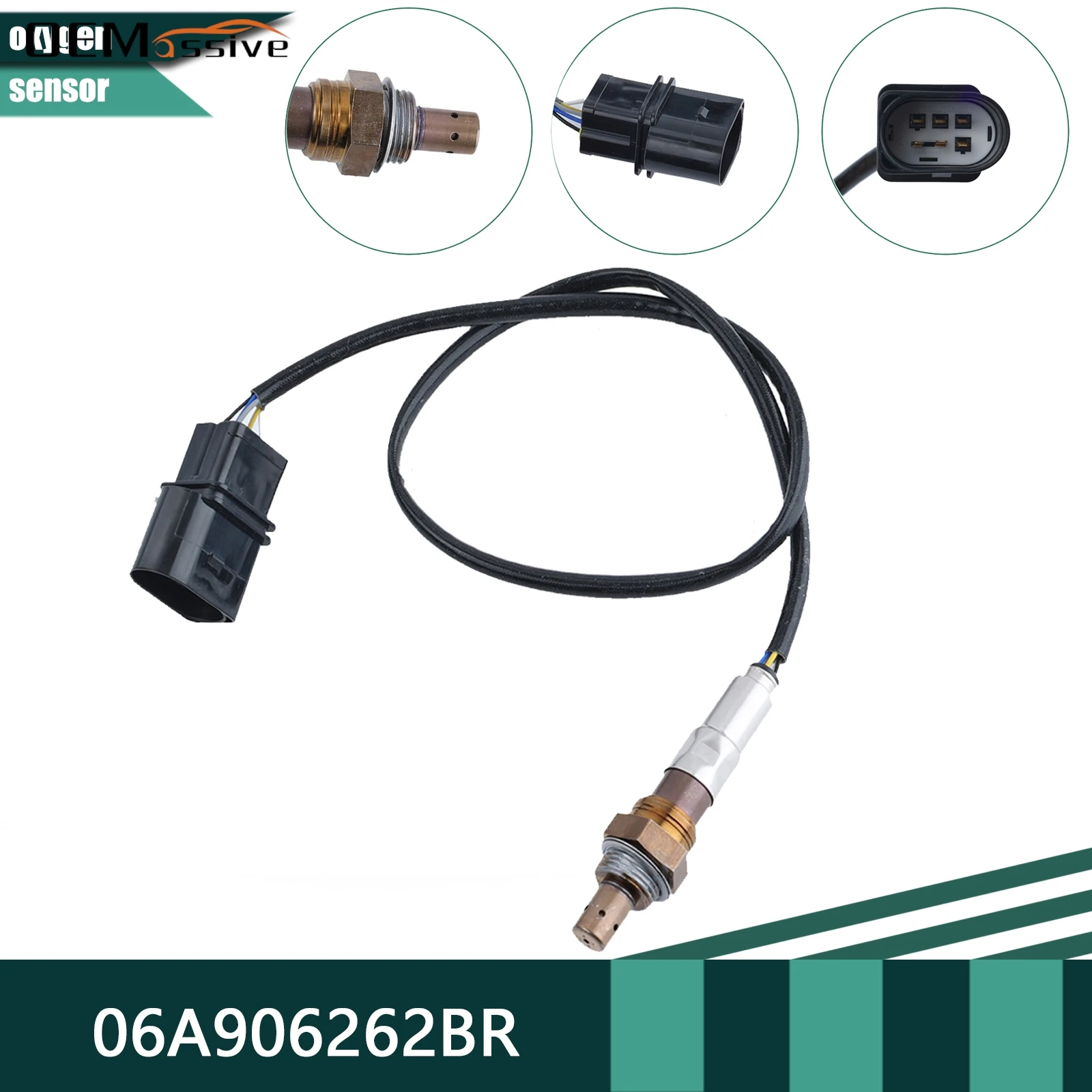 

06A906262BR 5Wire Oxygen Sensor For AUDI A3 VW golf Jetta SEAT Altea SKODA Octavia 06A 906 262 BR CF 06A 906 262BR 06A 906 262CF