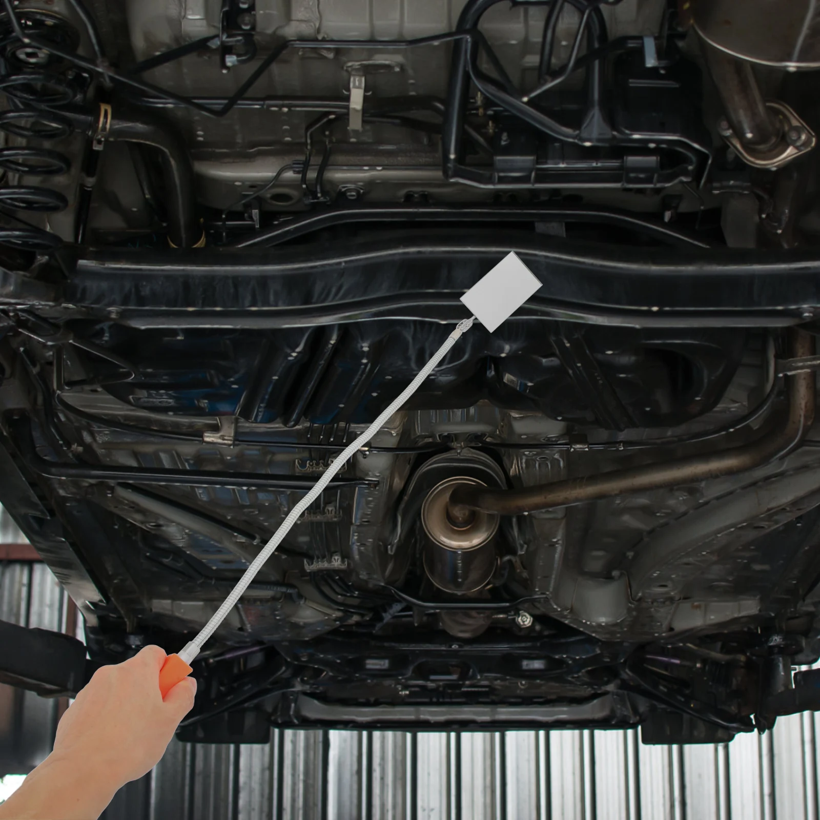 

360-Degree Foldable Inspection Mirror for Car Undercarriage Engine Repair Flexible Automotive Tool Stainless Steel Mechanic