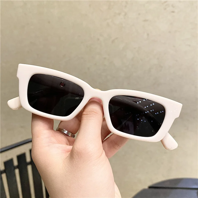 Fashion Vintage Sunglasses Women Brand Designer Retro Rectangle Sun Glasses Female Ins Popular Colorful Square Eyewear UV400