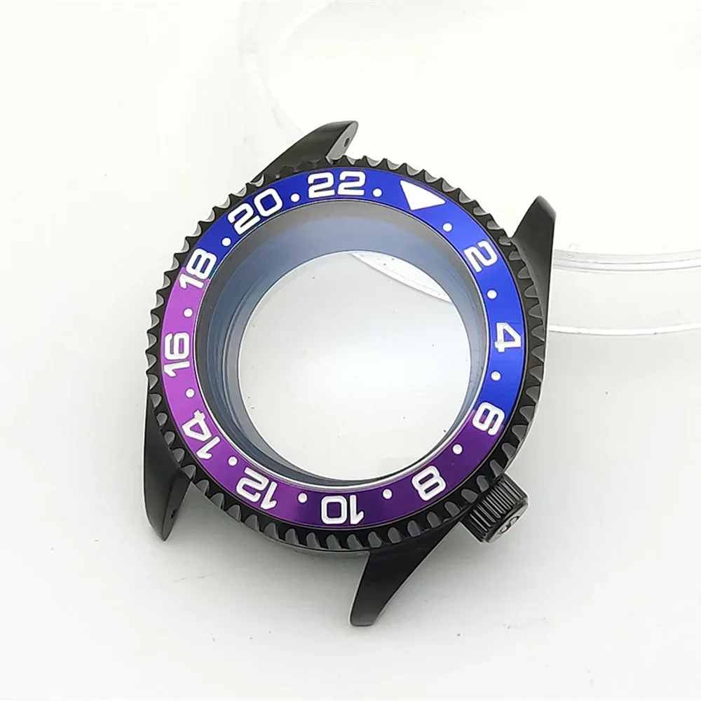 อัพเกรดใหม่หนา Double-Layer Sapphire Glass นาฬิกา S Crown สแตนเลส 42 มม.สําหรับ NH35 NH36 การเคลื่อนไหว SKX007