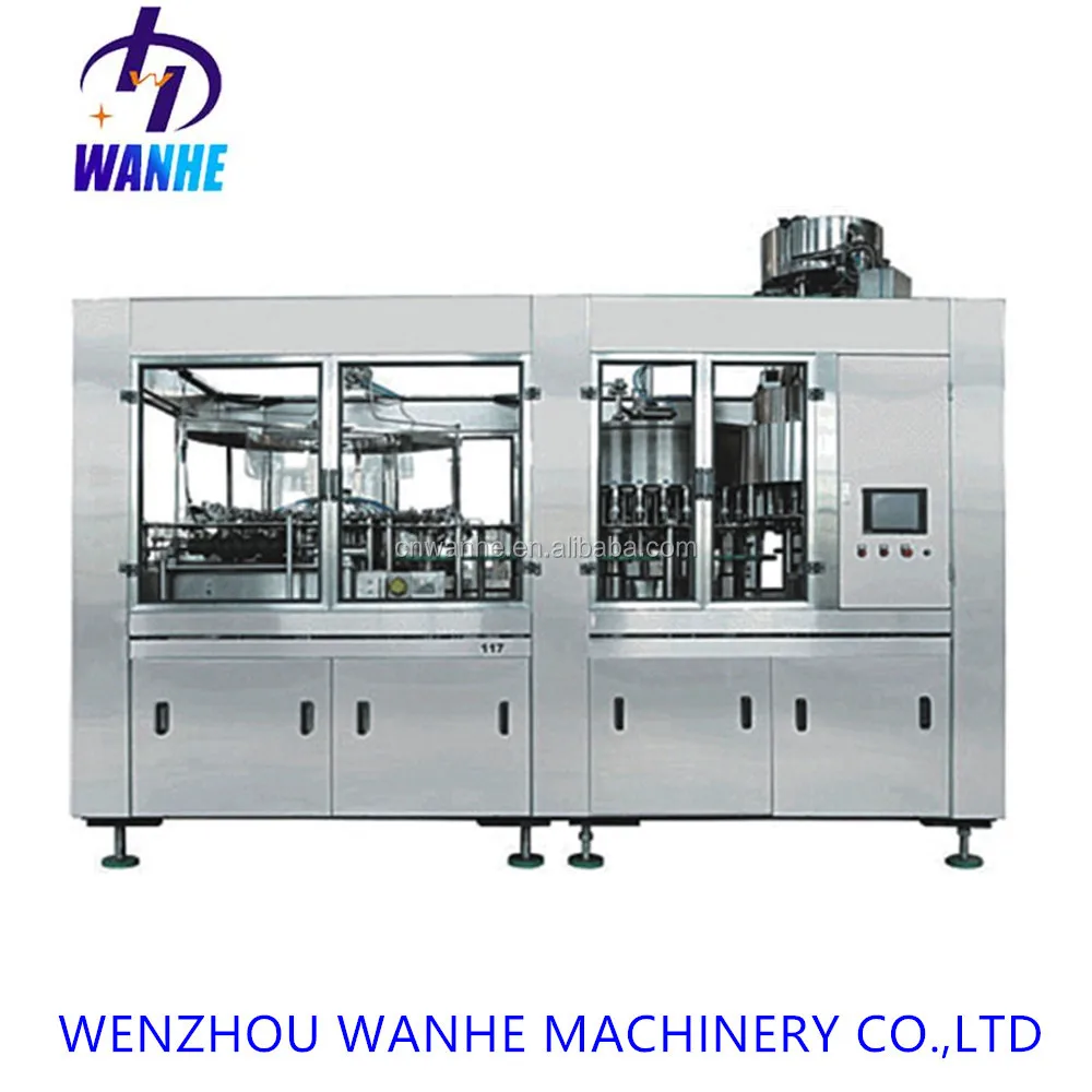 آلة تعبئة الزجاجات الأوتوماتيكية للمياه المعدنية والمشروبات للبلاستيك والزجاج لمصنع خط إنتاج المياه #3