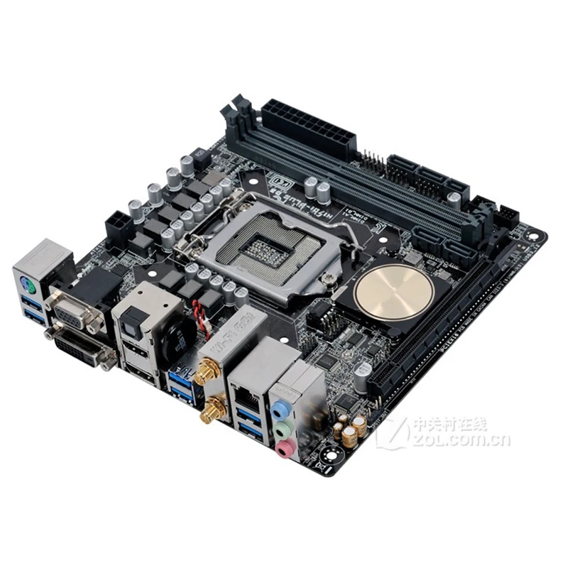 Placa-mãe usada para h170i-plus d3, lga 1151, ddr3 32gb, para desktop Intel h170, m.2 nvme sata iii, usb 3.0