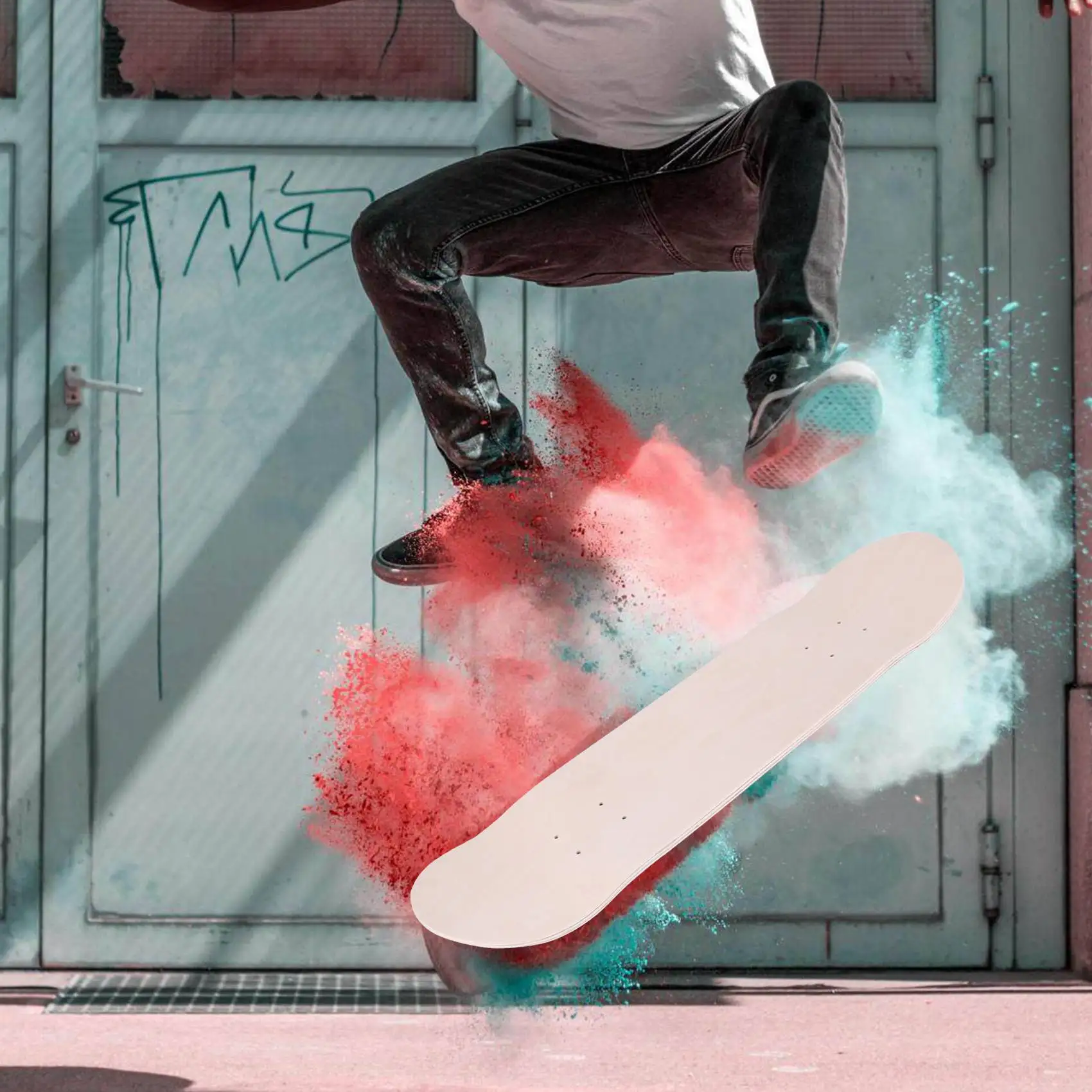 A62X 8Inch 8-Layer Maple Blank Double Concave Skateboards Natural Skate Deck Board Skateboards Deck Wood Maple