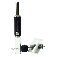 Dry Burning Grass Smoking Pipe Adjustable 5 Gear Glass Tube High Quality EDG Tobacco Pipes Reusable Durable Smoke Accessories