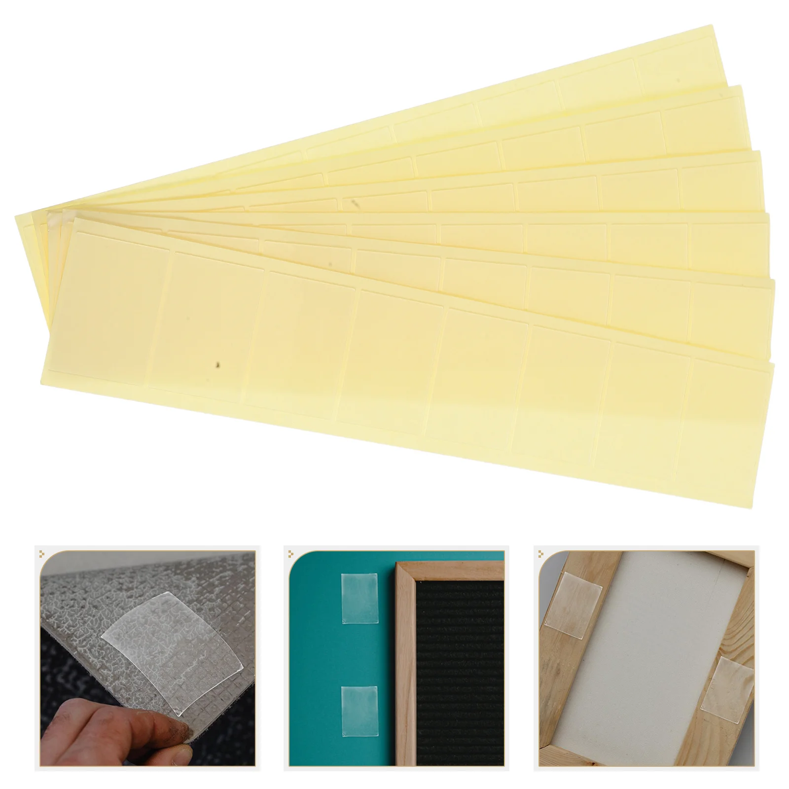 

48 Pcs Strong Double-sided Adhesive Cellophane Tape for Crafts Mounting Squares Can Be Cut Clear Thin Acrylic Foam
