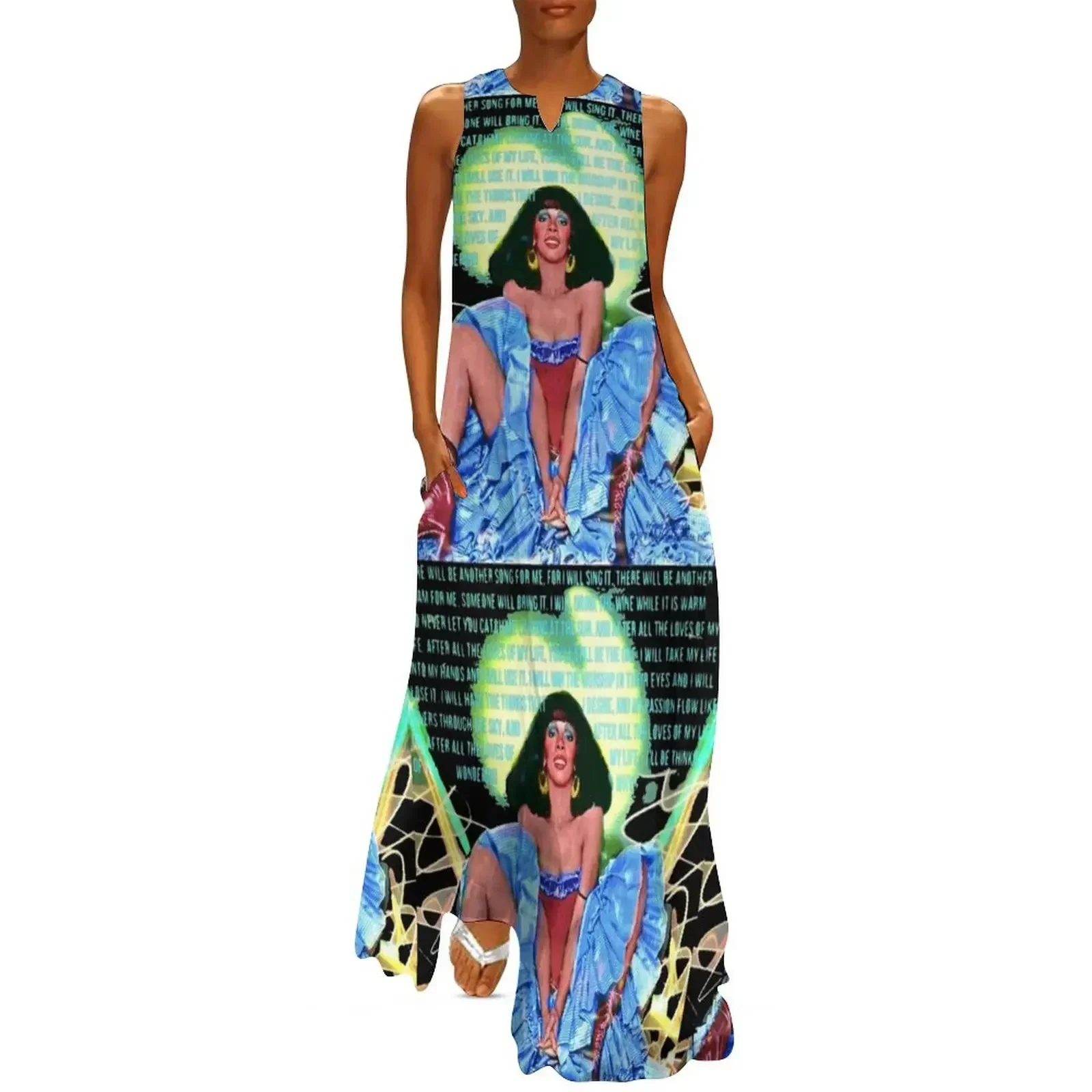 

Donna Summer MACARTHUR PARK I REMEMBER YESTERDAY Long Dress Elegant gown Dress vintage Women long dress purple