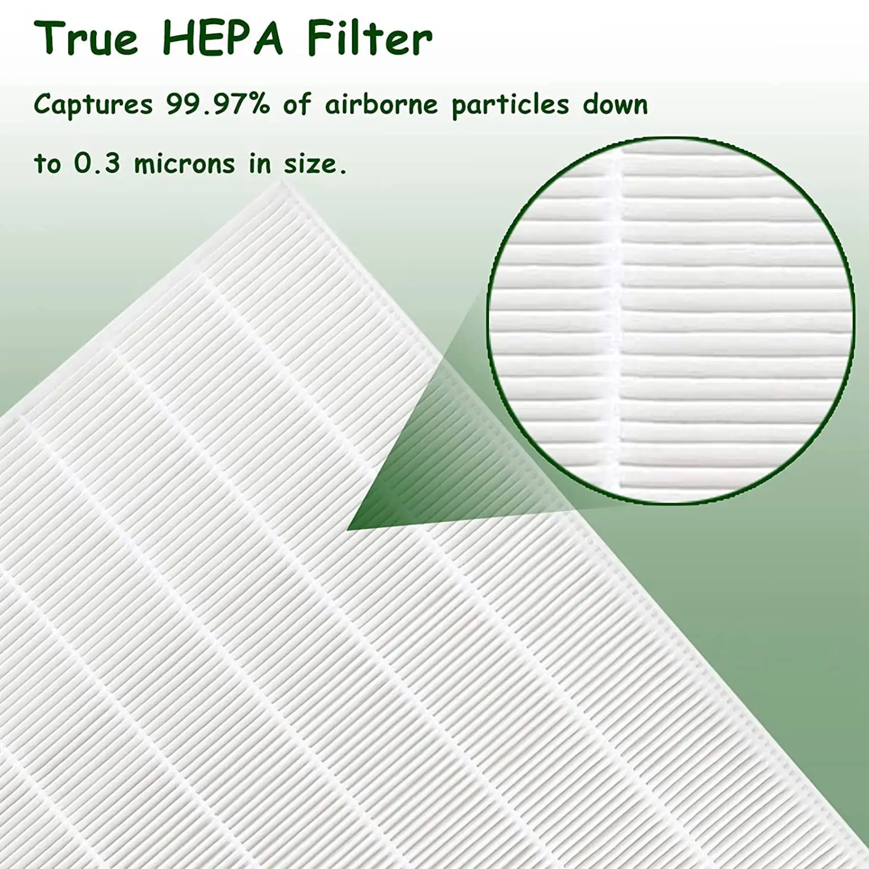 HEPA Replacement Filter S for Winix C545 Air Purifier, Replaces Winix S Filter 1712-0096-00, 3 Pack HEPA Filtrer Only