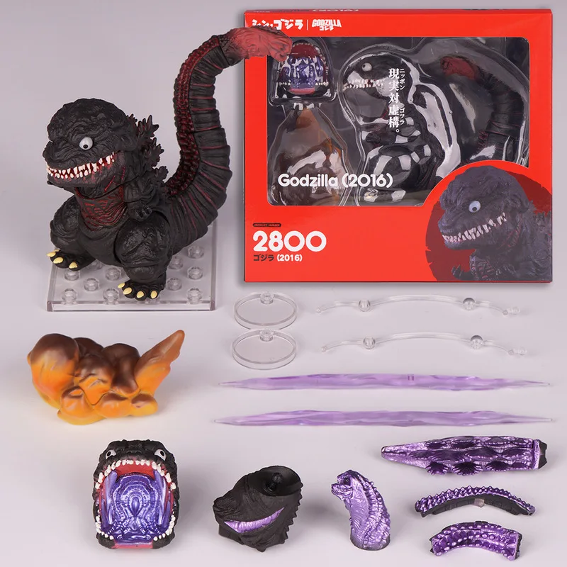 Nendoroid 2800 Q Version Godzilla 2016, bewegliche Actionfigur, PVC-ABS-Effektzubehör, King Of Monsters, Sammlerspielzeug