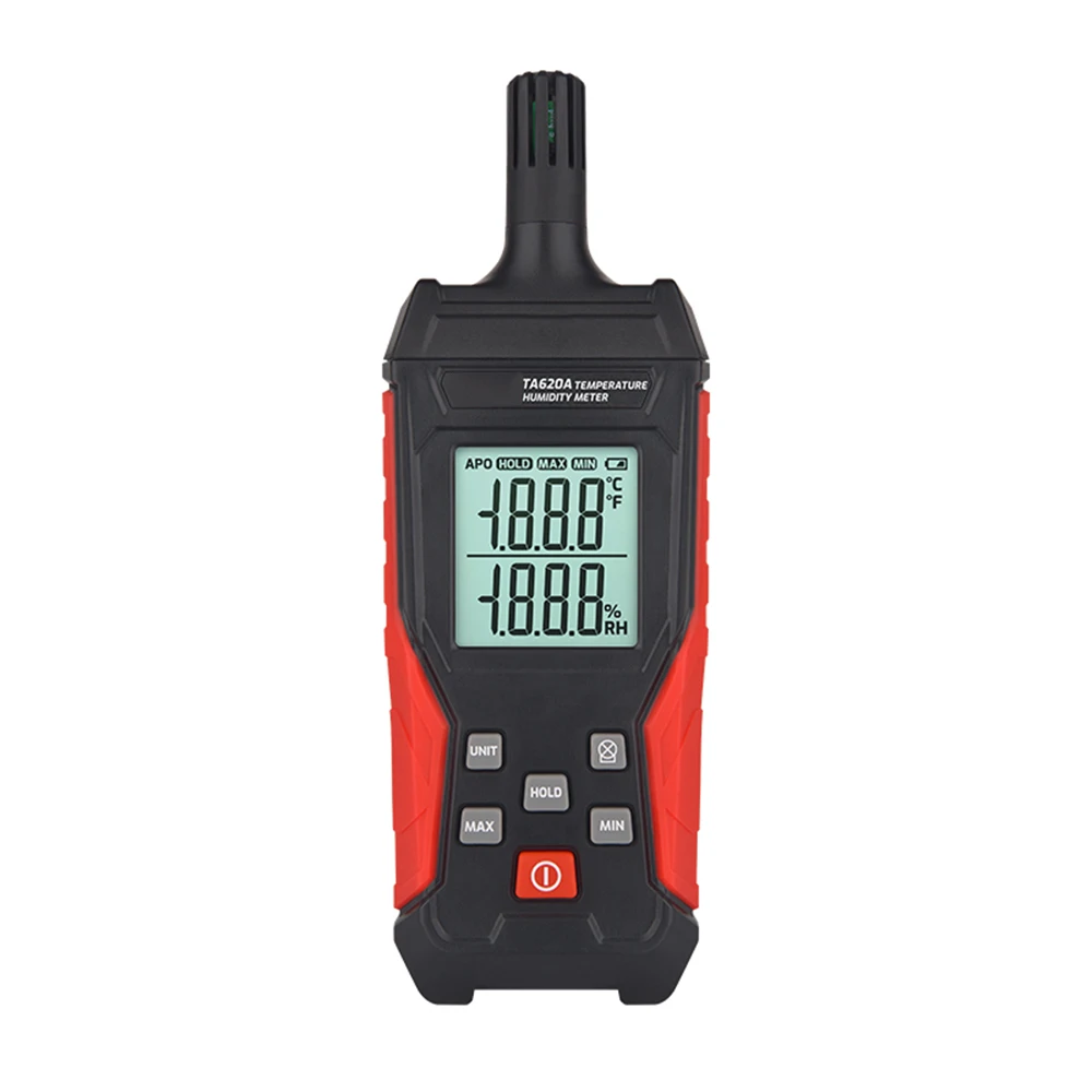 High-precision Handheld Temperature Humidity Meter Industrial Household Hygrothermograph -20-60℃ 0-100RH Max/min Lockable