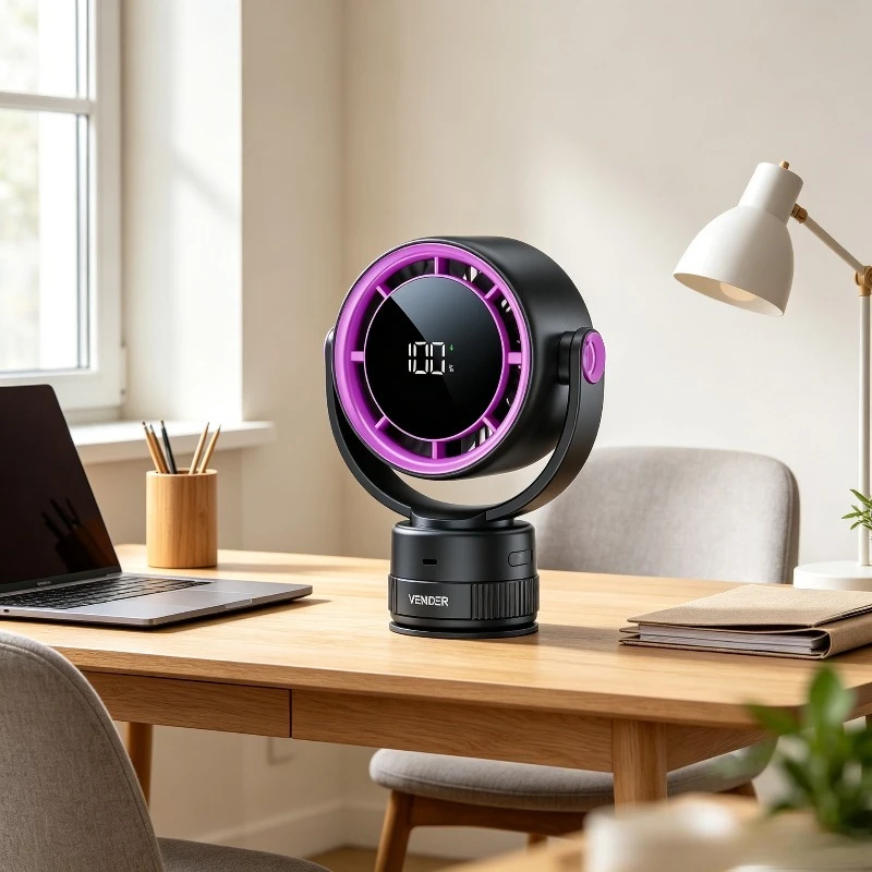 

Mini USB Desk Fan with Suction Cup Mount,Portable Wall Silent Cooler for Bedroom Bathroom Car,Rechargeable Air Circulator Blower