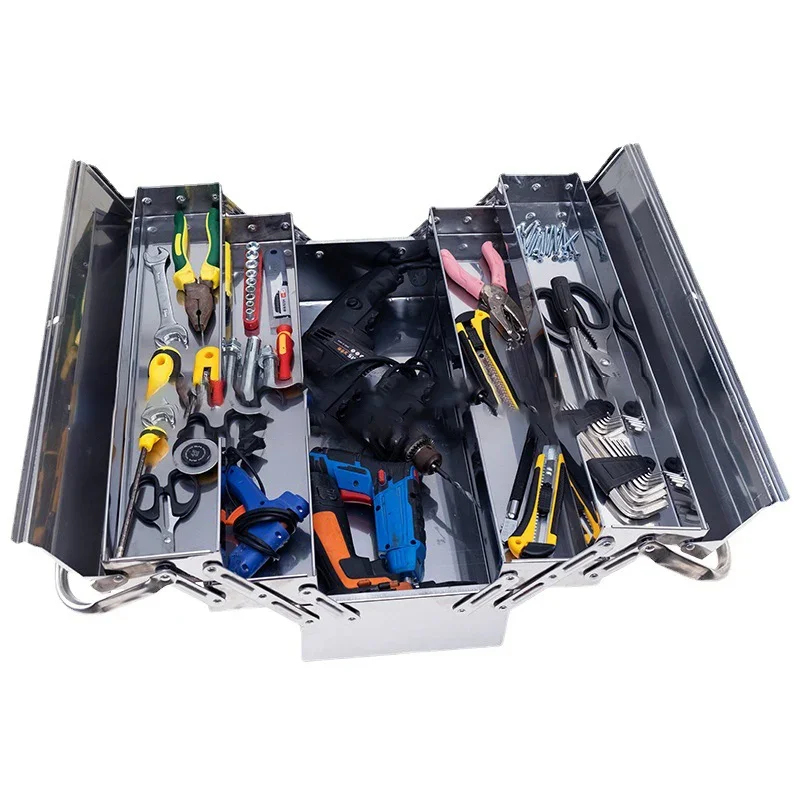 Large Tool Box Organizer Hardware Tool Storage Organizer Box Suitcase Waterproof Hard Case Tool Box for Car Mechanic Empty