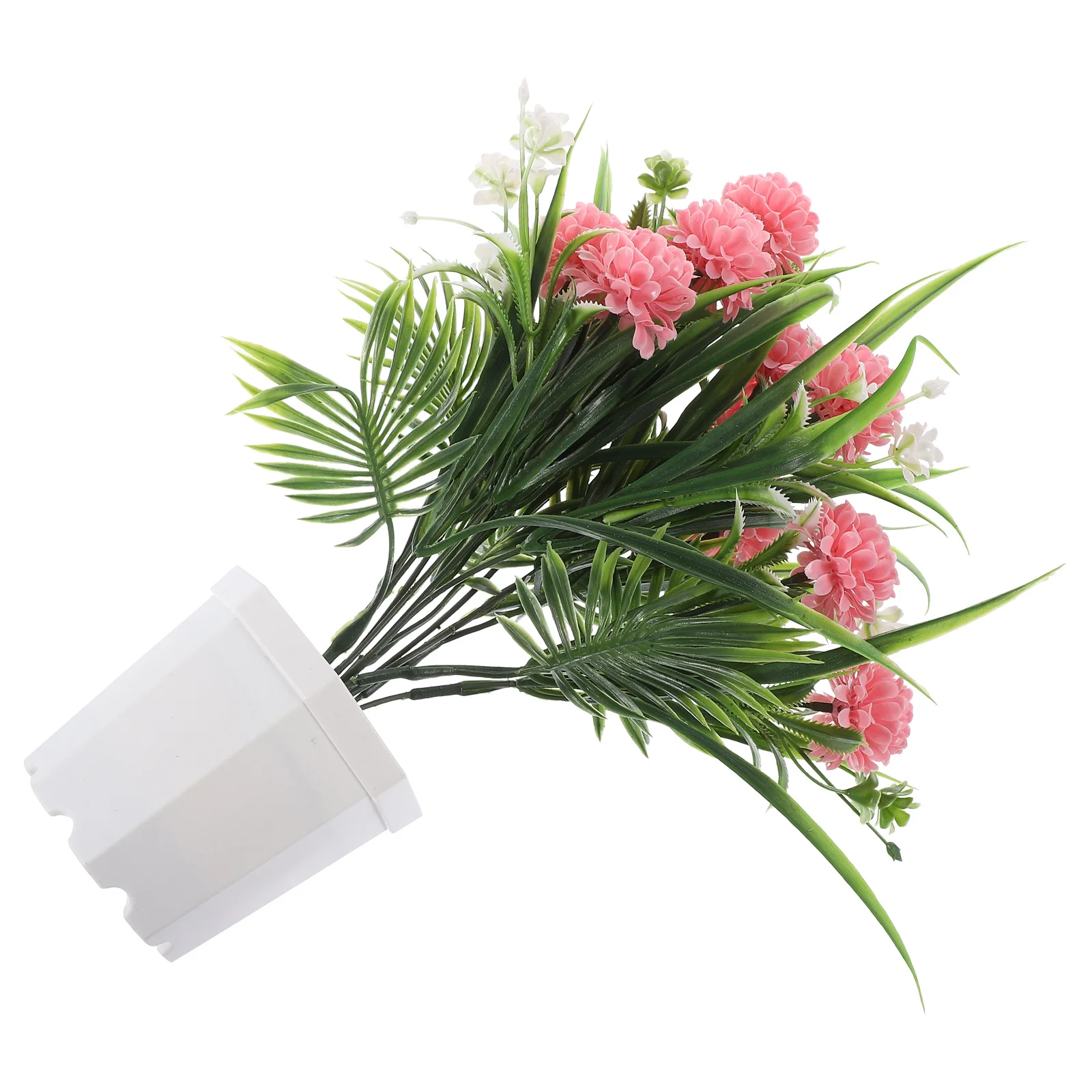 

Artificial Potted Plant Faux Flower Realistic Small Fake Bonsai Decoration for Home Office Desk Window Fake Flower
