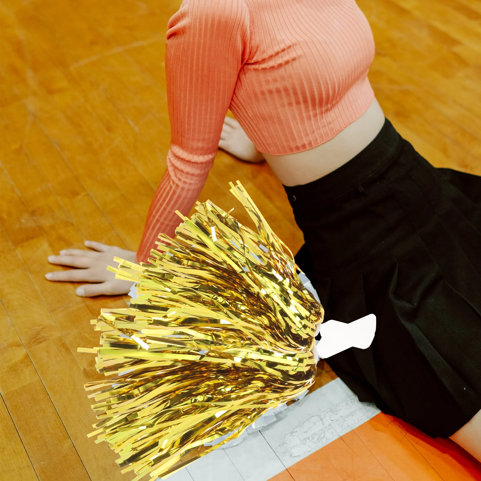 

Hand-flowered Balls Cheer Pompoms Cheerleader Accessories for Girls with Handle Cheerleading