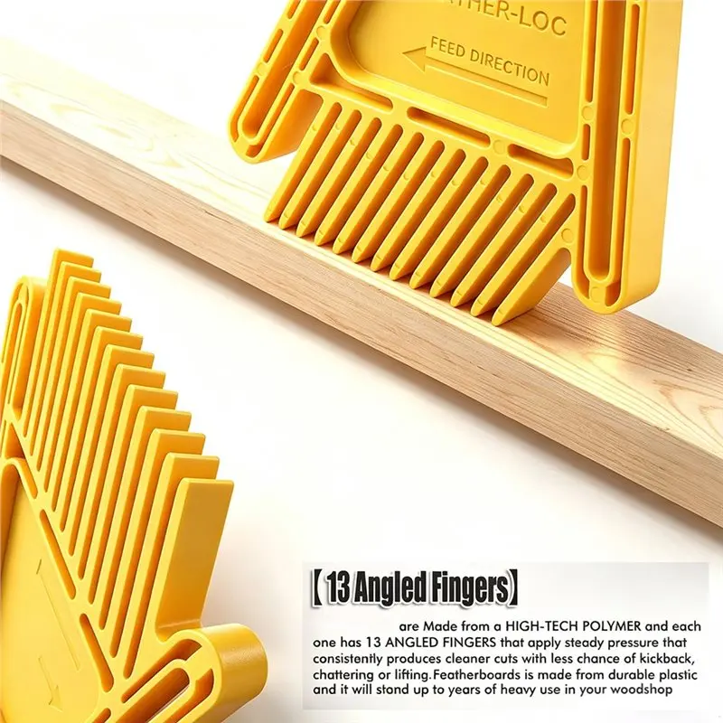 [A92P!】 Featherboard Set Push Block,For Table Saws For Woodworking Engraving Machines, Double Featherboards For Workbenches