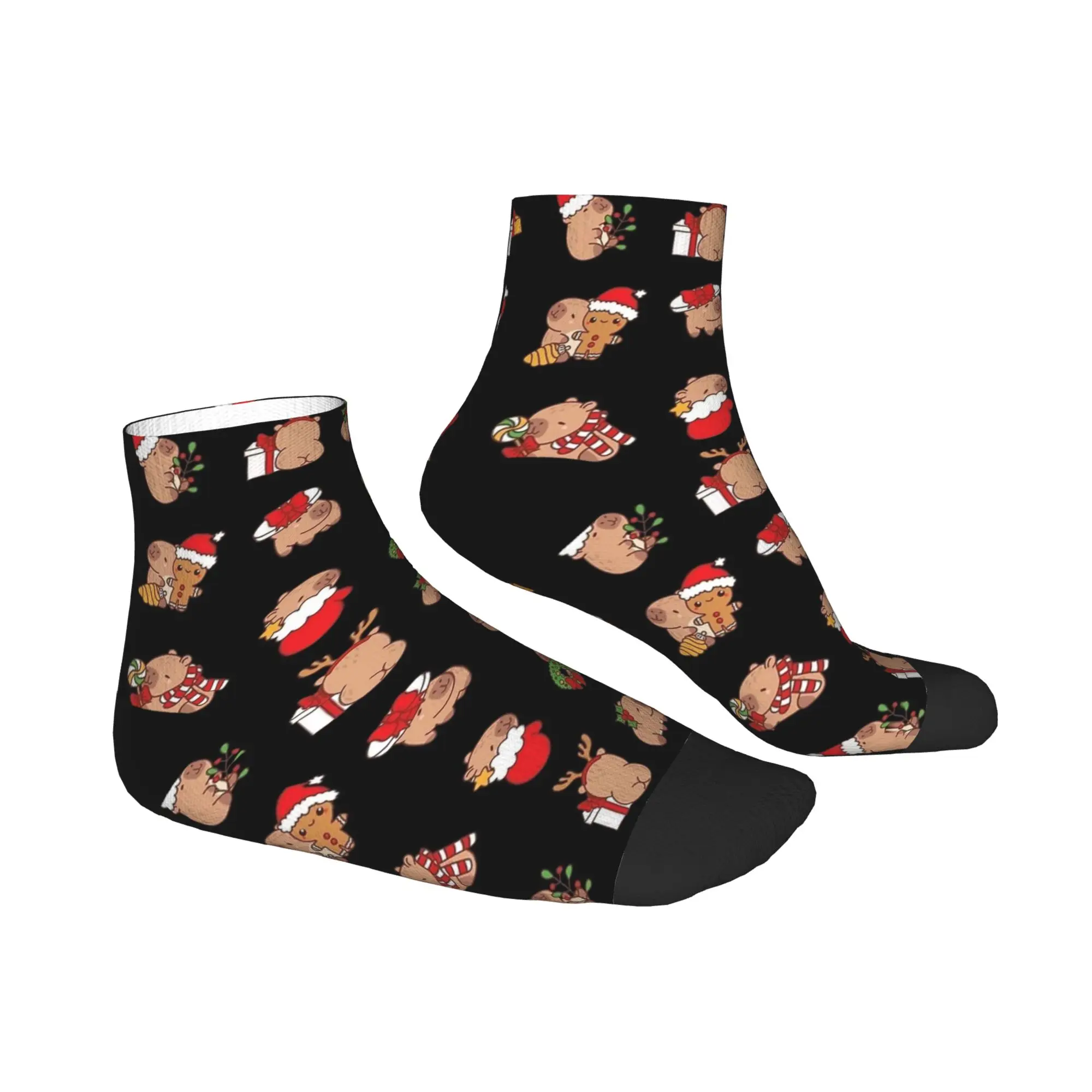 Enkelsokken voor koppels Leuke kerst Capybara Casual sokken Ontwerp Antislip Kwaliteit Zachte zomer Harajuku Buitensport Sok