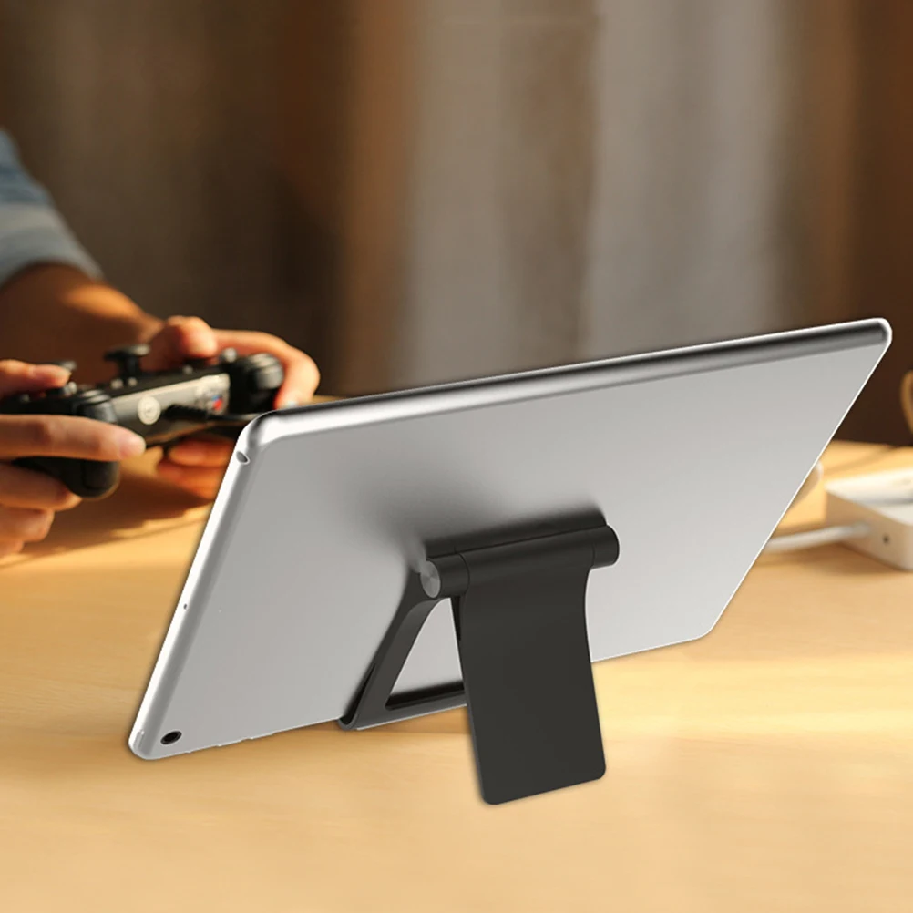 

Anti-Slip 360° Adjustable Folding Portable Phone Tablet Stand Holder For Smartphone Lazy Desk Office Kitchen Use Black