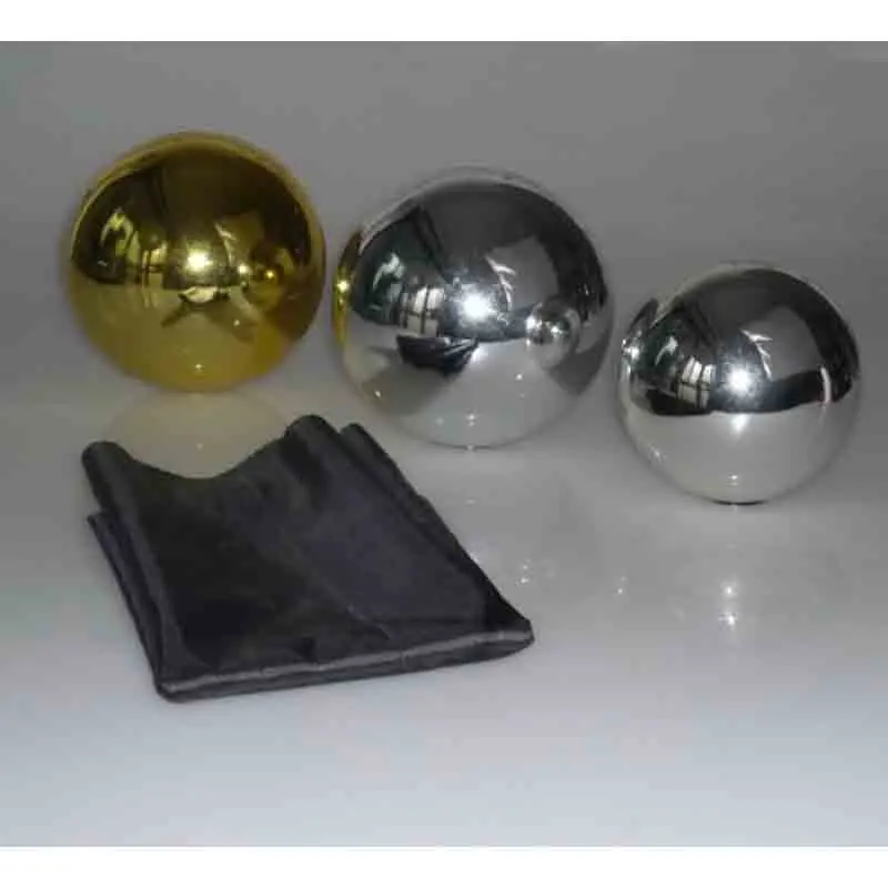 6 Inch Zombie Ball With Foulard,Large Size (Gold or Silver Color) Floating Magic Tricks Gimmick Stage Illusion Mentalism Toys