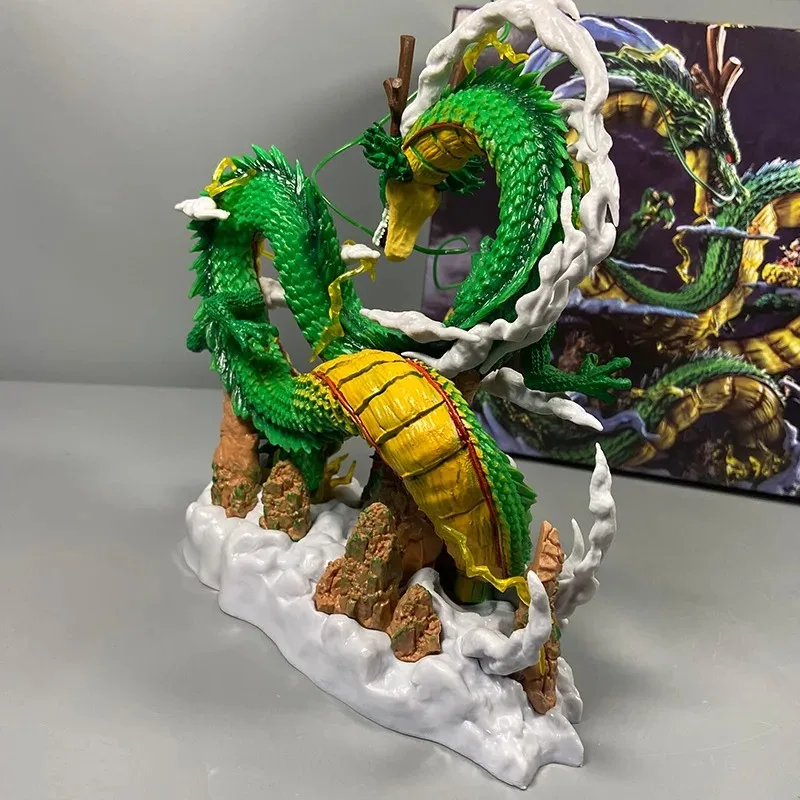 Dragon ball z shenron e son goku 22cm anime figura dbz estatueta estátua de pvc modelo boneca coleção decoração ornamento brinquedo presentes