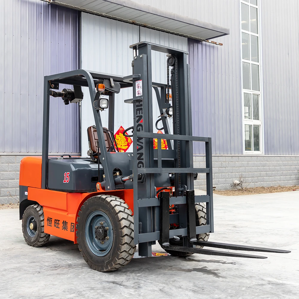 Forklift Diesel 4-Wheel Forklift 1.5Ton Small Forklift 1.5T For Rough Terrain Capacity All-Terrain Forklift China Factory Custom