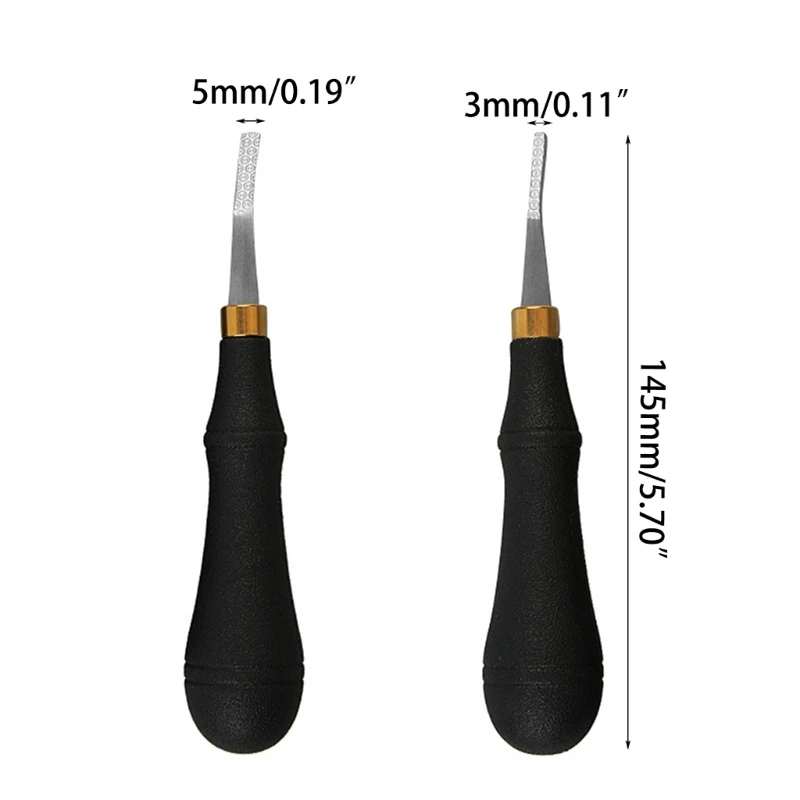 R2LD Leather-Edge Beveler Tool หัวสแตนเลส-เครื่องมือหนัง-เครื่องมือทำงานหนัง