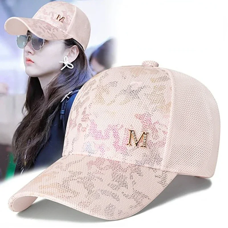 Women\'s Sun Hat 2024 Summer Ladies for Female Girl Baseball Cap Fashion Brand Sports Hat Snapback Breathable Snapback Hip Hop