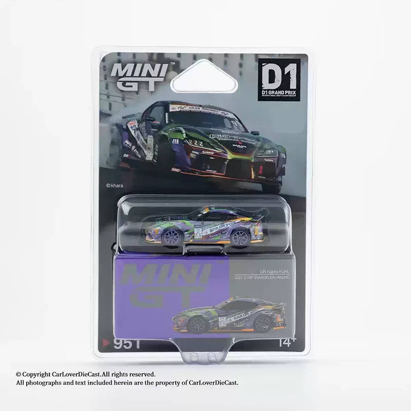 MINIGT Diecast 1:64 Scale Supra D1GP EVA #951 Alloy Car Model Classic Decoration Hobbies Souvenirs Gifts Collection
