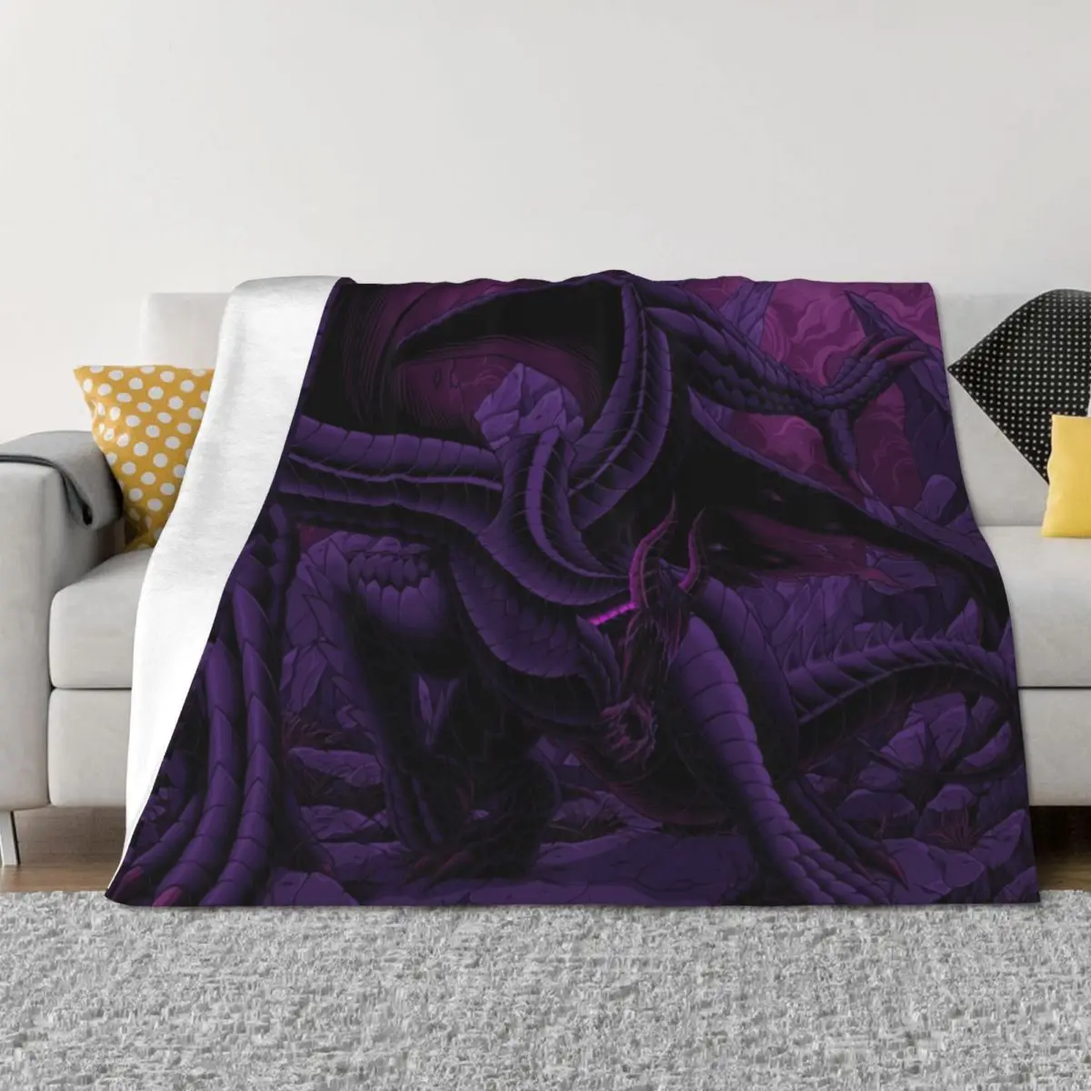 

MONSTER HUNTER GORE MAGALA Throw Blanket Thermals For Travel Fashion Sofas Personalized Gift Hairys Blankets