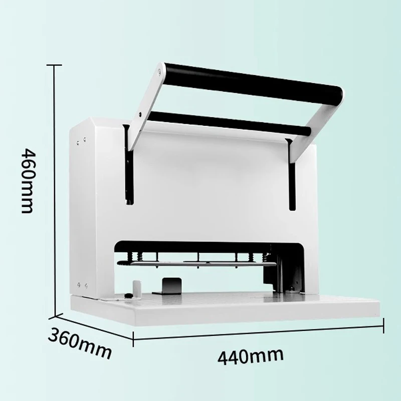 Punzonadora eléctrica HZ2142, espaciado especial de agujeros fijos para limas de personal, máquina de encuadernación, máquina de encuadernación de corte, estuche