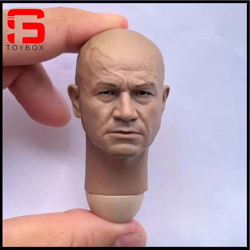 

1/6 Scale Boba Temuera Morrison Head Sculpt Male Bald Head Carving Model Fit 12-inch Soldier Action Figure Body