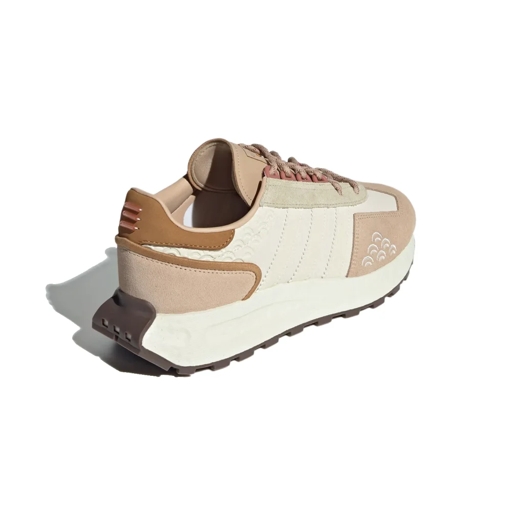 adidas Originals RETROPY Unisex Retro-Inspired Slip-Resistant Low-Top Running Shoes in Brown/White IF4324