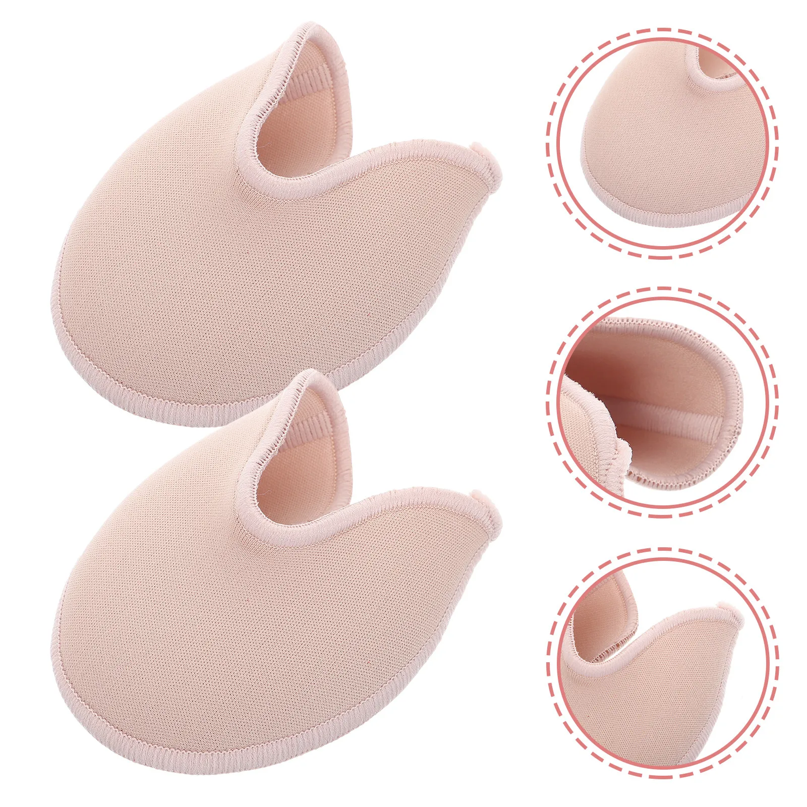 1Pair Breathable Toe Cover Pads Cushioned Forefoot Protector Soft Flexible Comfortable Toe Caps for Ballet Foot Protector