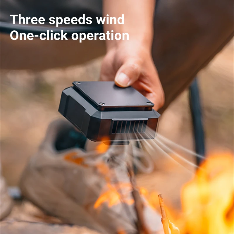 3 In 1 Outdoor Draagbare Draadloze Air Cooling Fan Met Led Zaklamp En Power Bank Usb Opladen Opknoping Taille Hals elektrische Ventilator