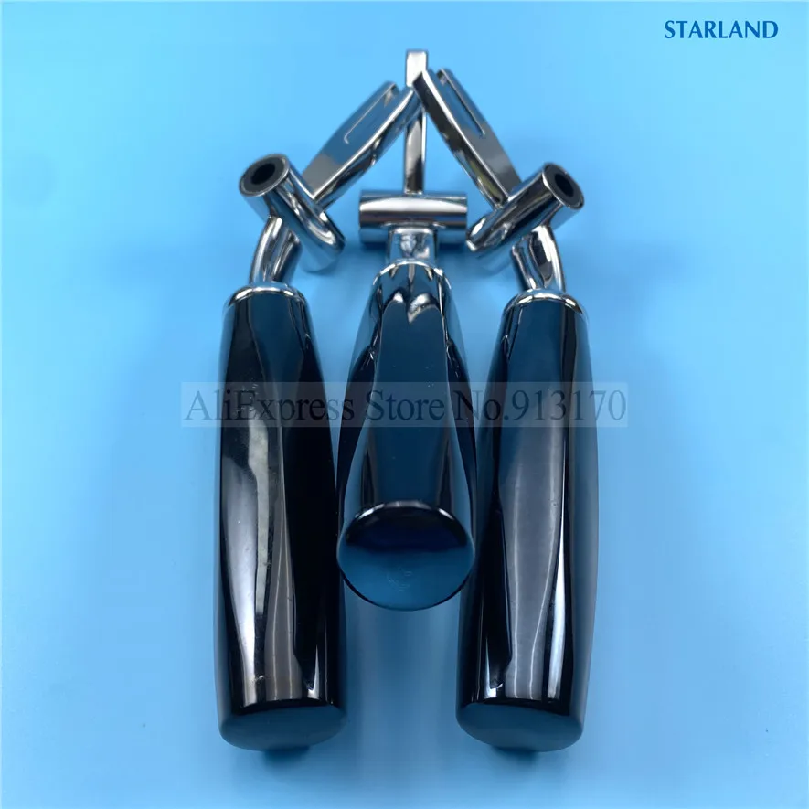 3 Metal Handle Levers Deep Blue Hand Grips MK / ZM Ice Cream Makers Accessories Soft Serve Machines Fittings