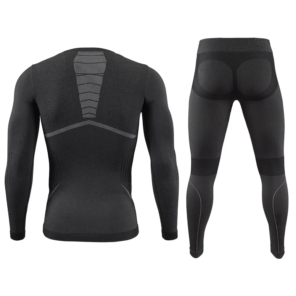 Men Sport Thermal Underwear Suits Outdoor Cycling Compression Sportswear Quick Dry Breathable Clothes Fitness Running Tracksuits