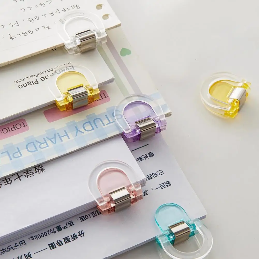 Morsetti per documenti sicuri Clip per file da ufficio trasparenti con forte forza di bloccaggio Set di 12 morsetti per documenti piccoli per l'organizzazione