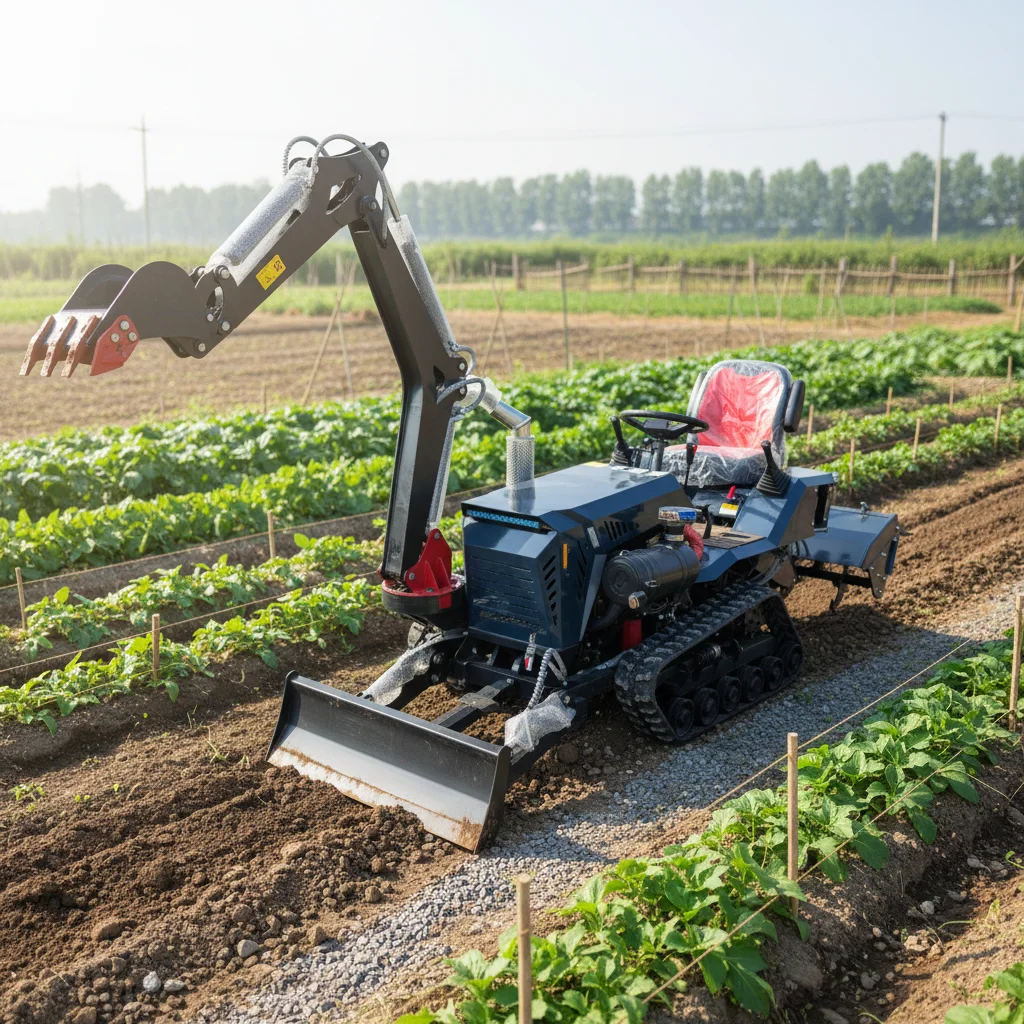 

Customize Durable Mini Crawler Tractor With Attachments Farm Use Low Maintenance Cost