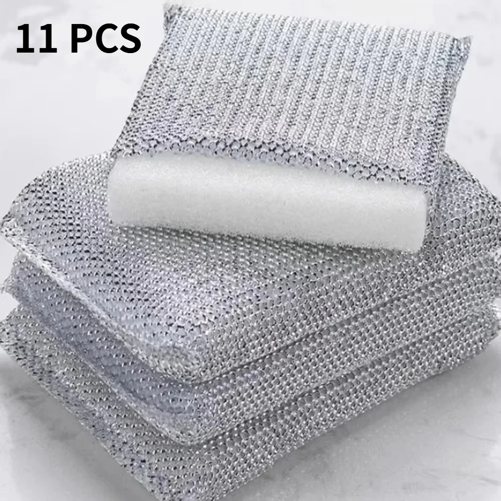 11Pcs Soft Dish Sponges Kitchen Cleaning Scrubber Pads Gentle for Pots Pans Cookware Dishwashing