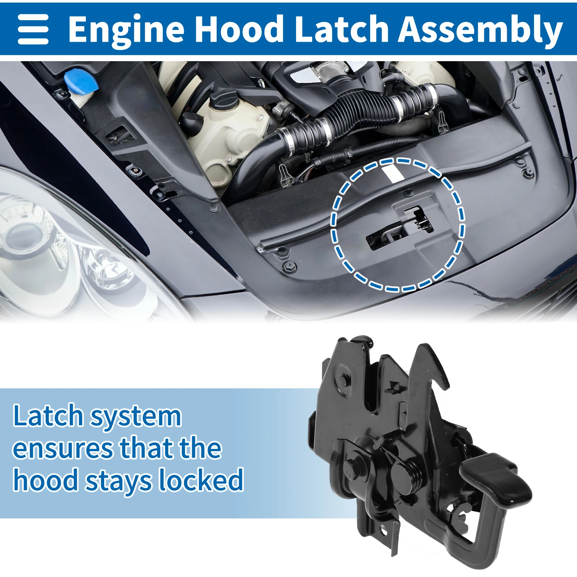 

Защелка капота UXCELL в сборе для Hyundai Sonata 2006-2010 No 811303K000 1 шт.