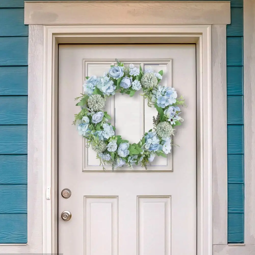 

For Home Decor Front Door Decor Artificial Flower Garland 38cm Realistic Flower Wreath Decor Wreath Artistic Romantic Touch