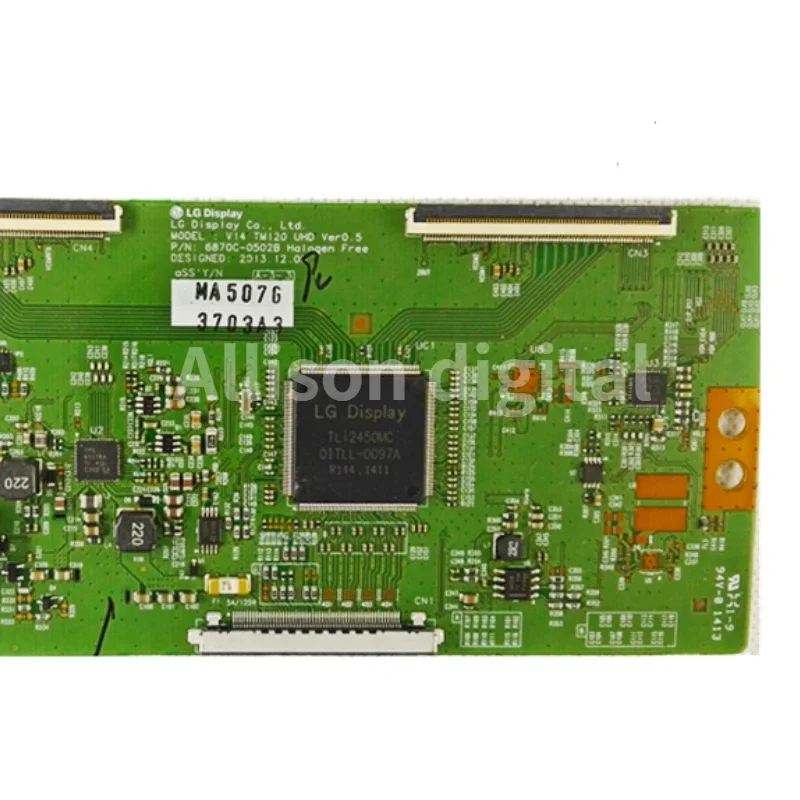 Placa lógica original v14 tm120 uhd 6870c-0502c 6870c-0502b 6870c-0502a para tv de 42 polegadas, 49 polegadas, 55 polegadas