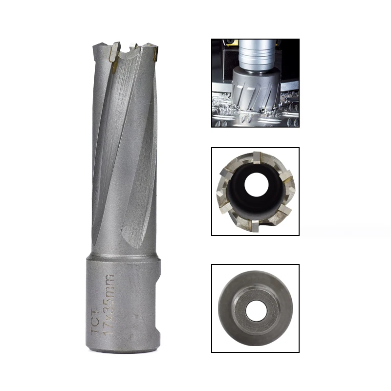 TCT Ringschneider 13/14/16/17/18/26/32 mm Weldon Schaft magnetischer Hohlbohrer für Metallkarbid-Lochsägen-Bohrer – Detail 6